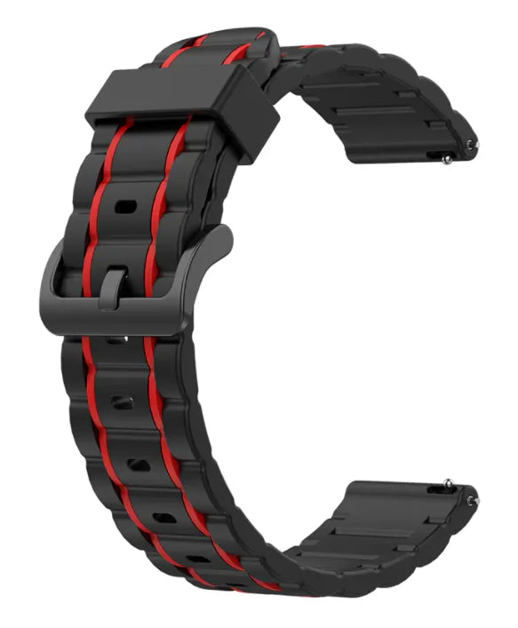Gard Pro Health Smartwatch 2 Sport Strap with Buckle (Black/Red)