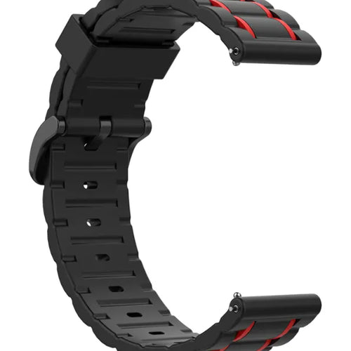 Suunto 9 Peak Pro Sport Strap with Buckle (Black/Red)