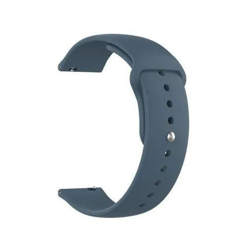 Silicone Sport Strap, grey-blue, without a watch, 3/4 front view