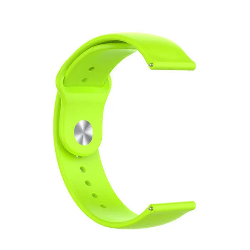 Silicone Sport Strap, light green, without a watch, 3/4 front view