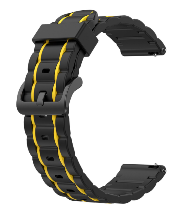 Coros Apex 46mm Sport Buckle Strap (Black/Yellow)