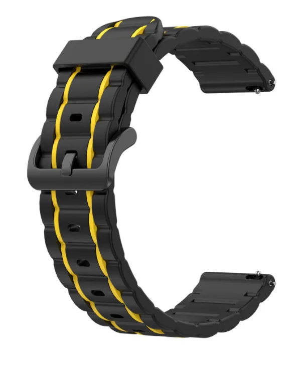 Gard Pro Health Smartwatch 3 - 48mm Sport Strap with Buckle (Black/Yellow)