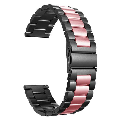 Steel Strap, black/pink, without a watch, 3/4 front view