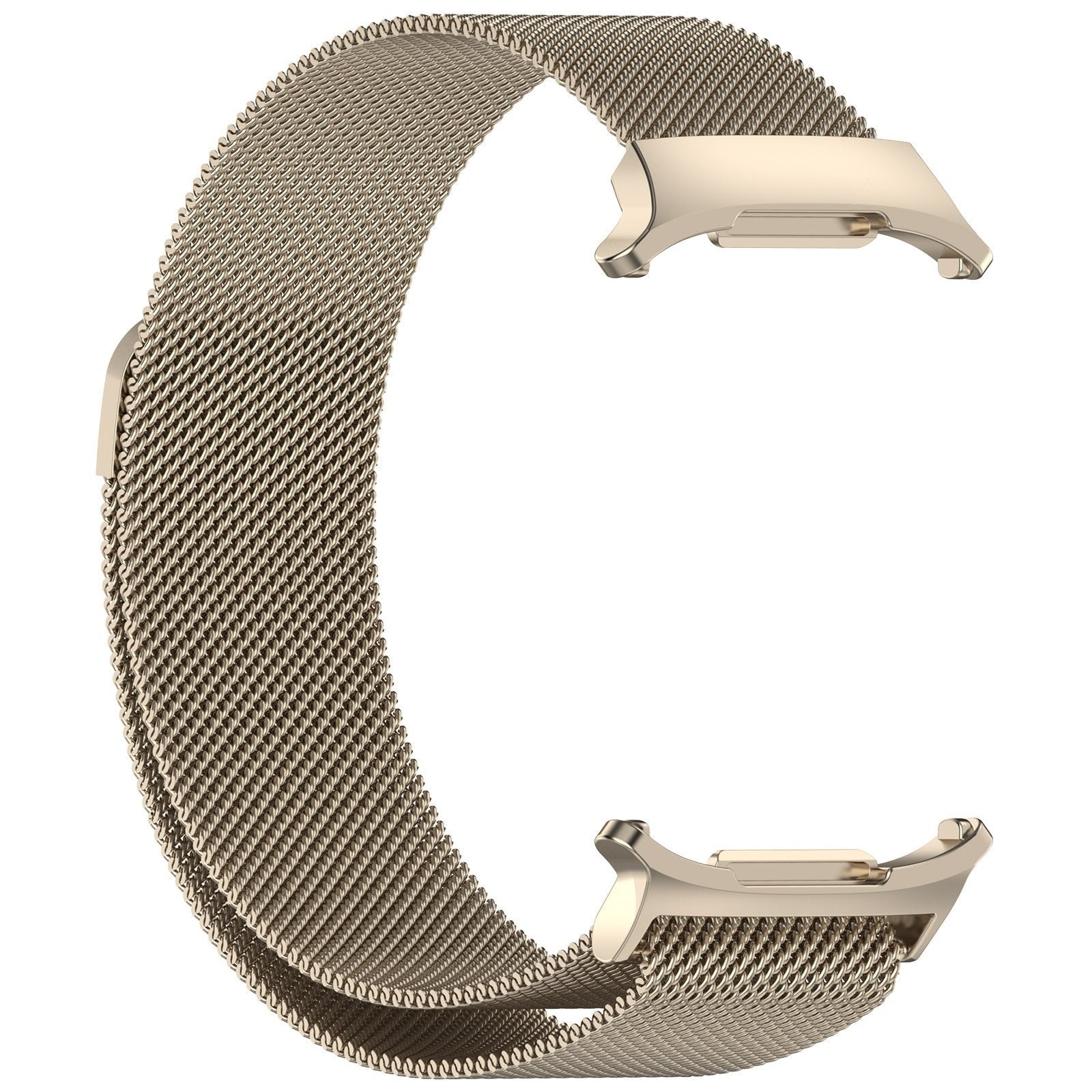 Milanese Strap, starlight, without a watch, 3/4 front view