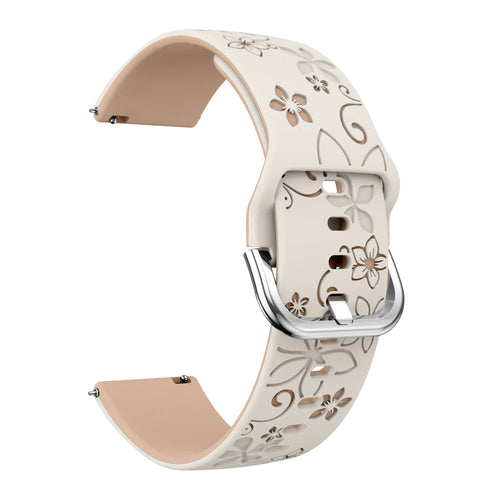 OnePlus Watch 3 - 43mm Flower Silicone Strap (Starlight/Beige)