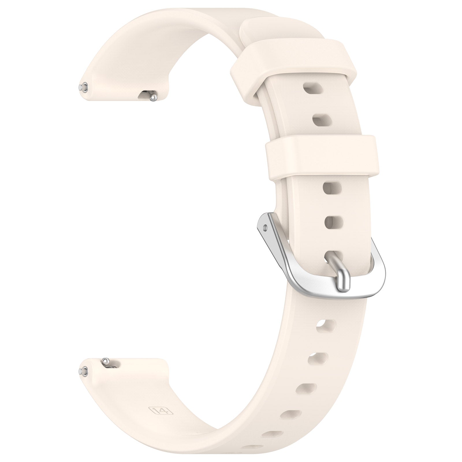 Pebble Round 2 - 14mm Silicone Classic Strap (Starlight)