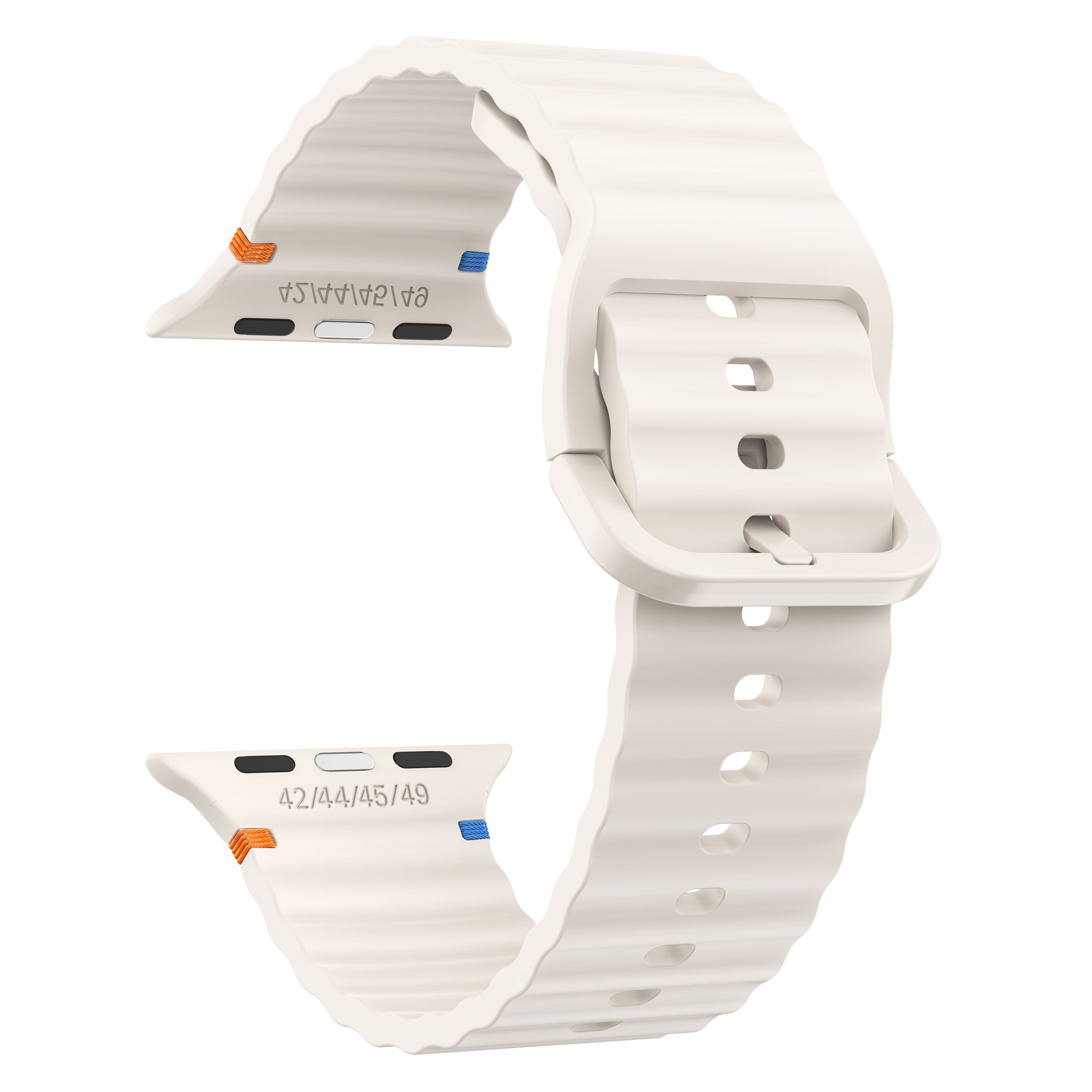 Apple Watch Ultra Wave Silicone Strap (Starlight)