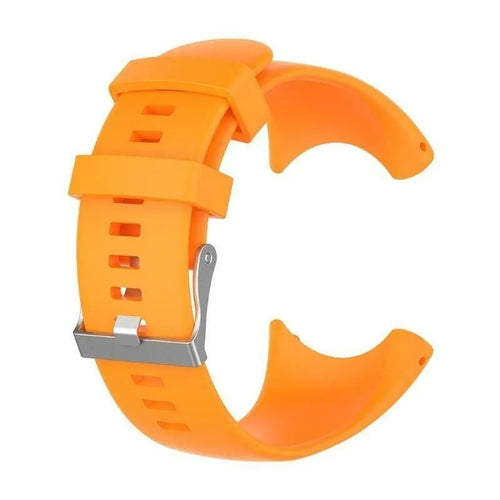 Silicone Strap, orange, without a watch, 3/4 front view