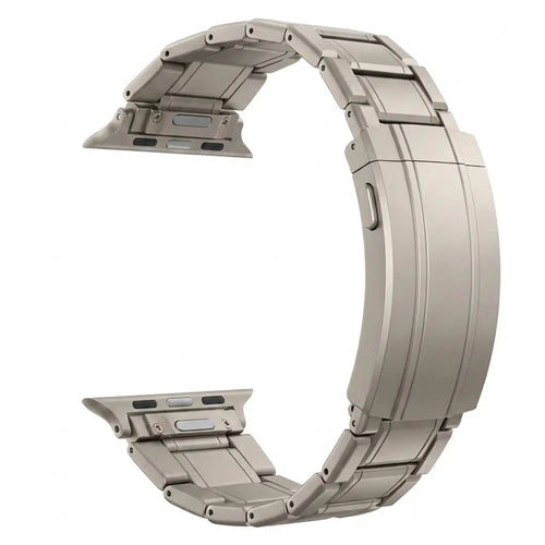 Adjustable Titanium Strap, without a watch, 3/4 front view