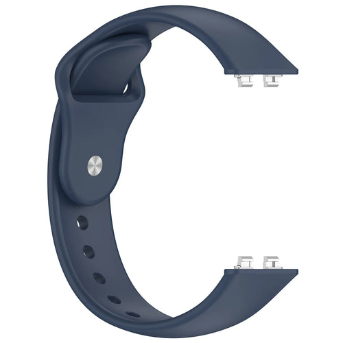 Silicone Sport Strap, dark blue, without a watch, 3/4 front view