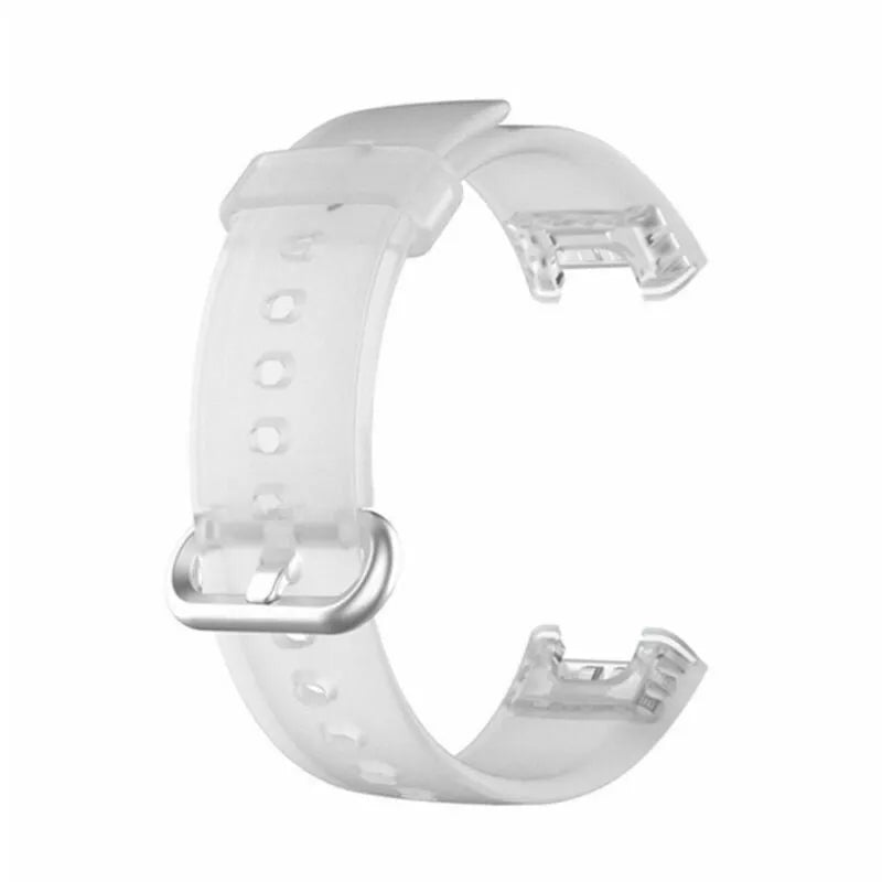 Transparent Silicone Strap, white, without a watch, 3/4 front view