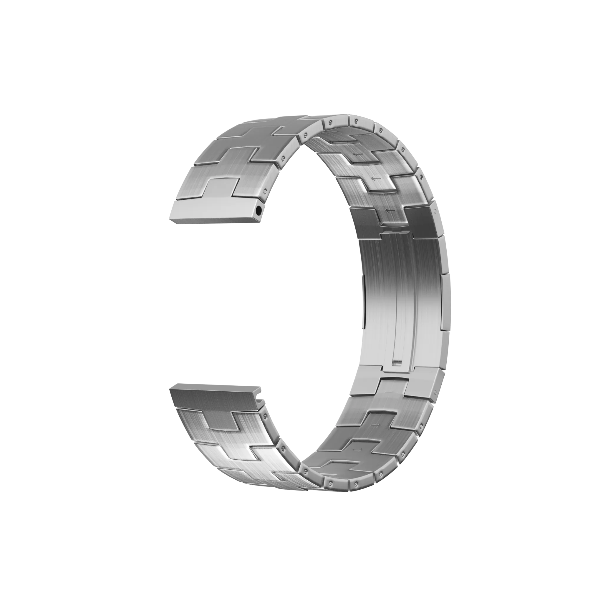 Huawei Watch GT 5 Pro - 46mm Titanium Grain Strap (Flat Closure) (Silver)
