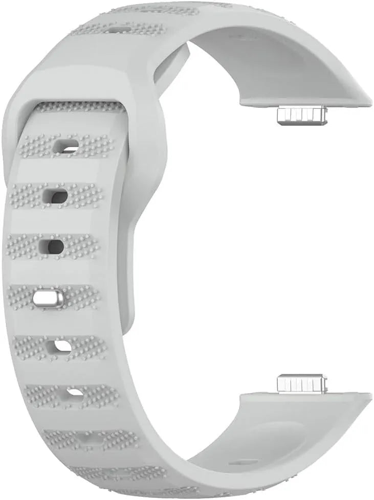Outdoor Silicone Strap, grey, without a watch, 3/4 front view