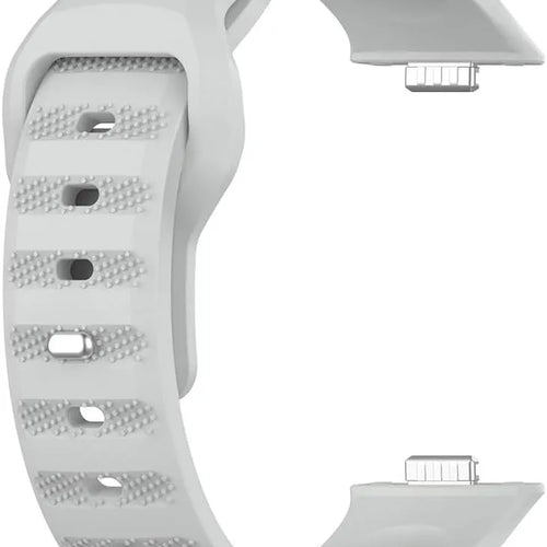 Outdoor Silicone Strap, grey, without a watch, 3/4 front view