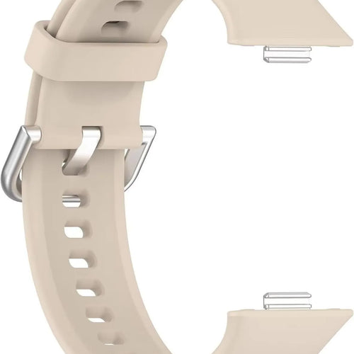 Silicone Strap, beige, without a watch, 3/4 front view