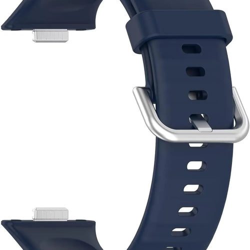 Silicone Strap, dark blue, without a watch, 3/4 front view