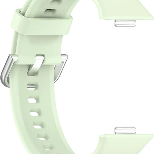 Silicone Strap, light green, without a watch, 3/4 front view