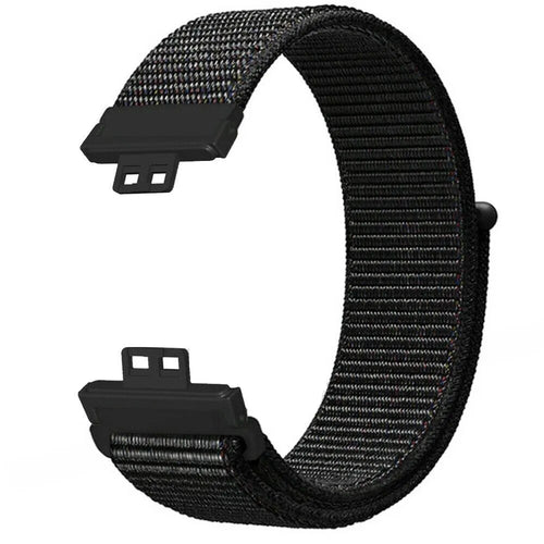 Nylon Strap, black, without a watch, 3/4 front view