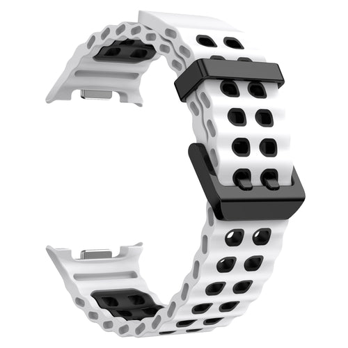 Samsung Galaxy Watch 8 - 44mm Ocean Strap (White/Black)