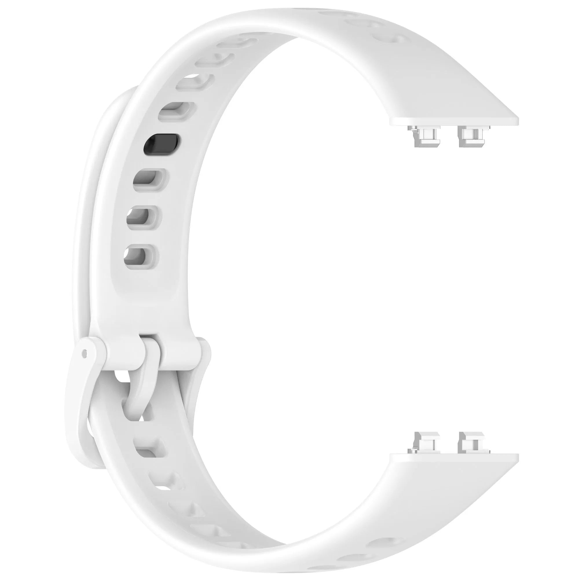 Silicone Strap, white, without a watch, 3/4 front view