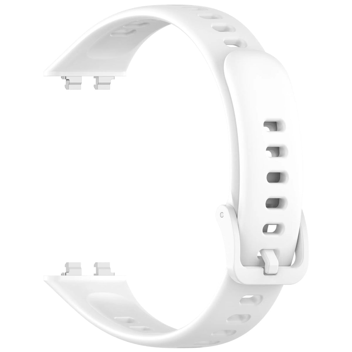 Silicone Strap, white, without a watch, 3/4 front view