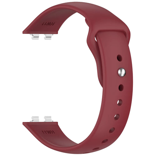 Silicone Sport Strap, wine red, without a watch, 3/4 front view