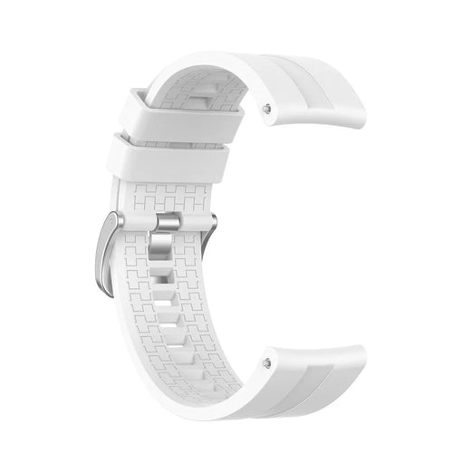 Silicone Strap 'Extreme', white, without a watch, 3/4 front view