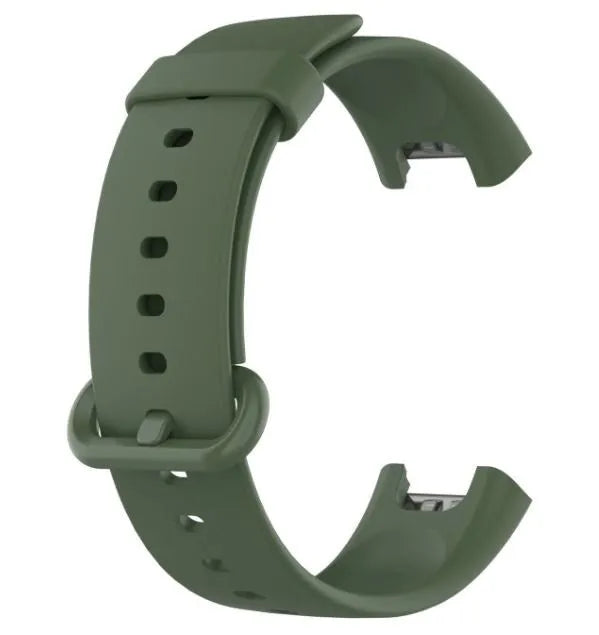 Silicone Strap, dark green, without a watch, 3/4 front view