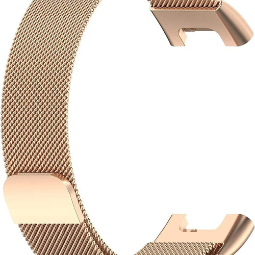 Milanese Strap, rose gold, without a watch, 3/4 front view
