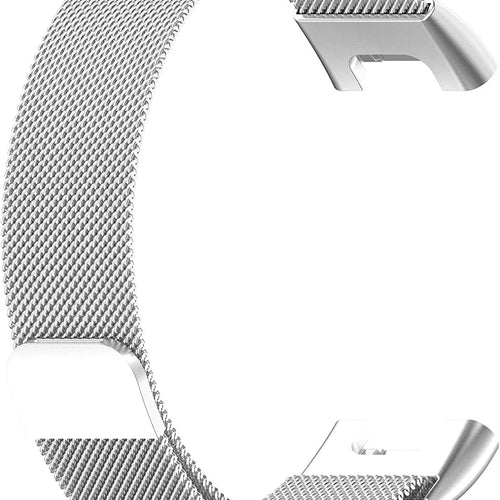 Milanese Strap, silver, without a watch, 3/4 front view