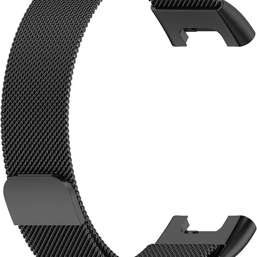 Milanese Strap, black, without a watch, 3/4 front view