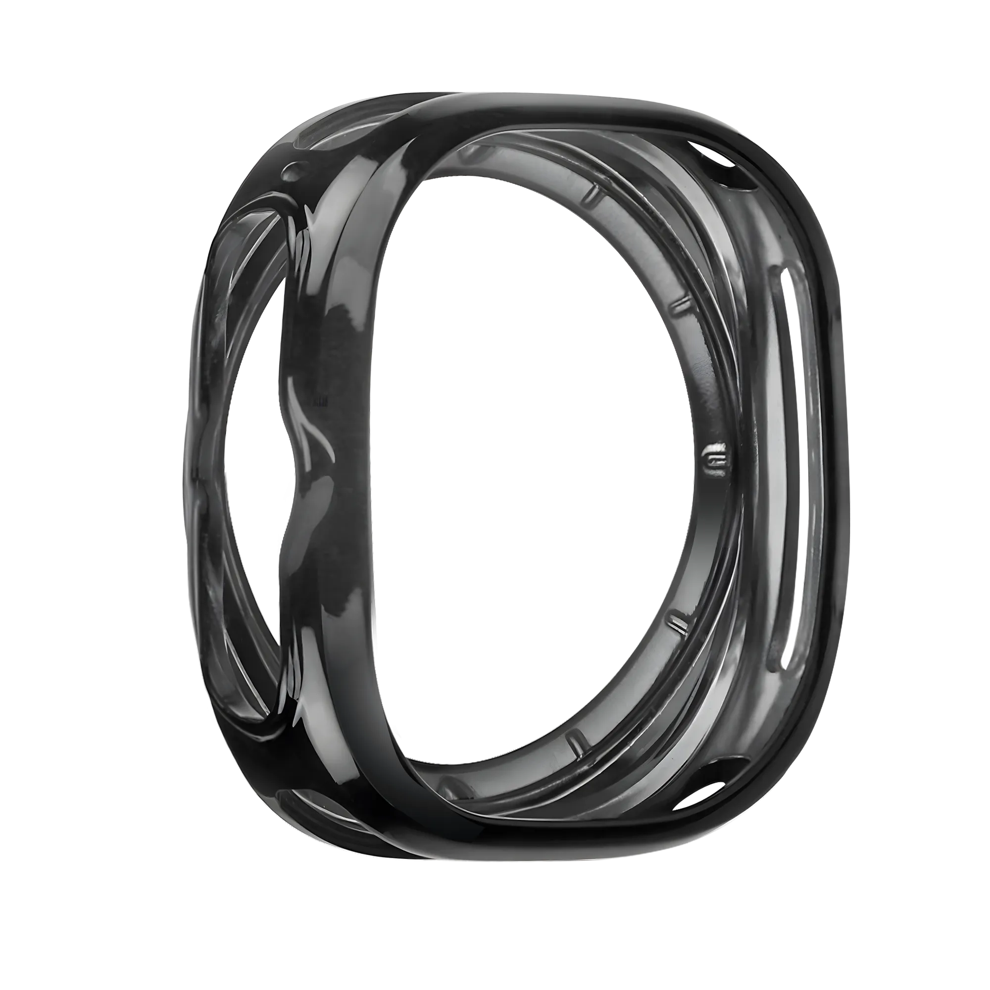 Bandz Samsung Galaxy Watch Ultra Galvanized TPU Case  (Black)