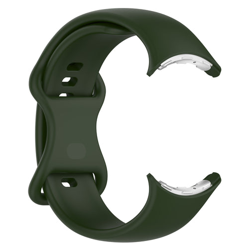 Google Pixel Watch 4 - 45mm Silicone Classic Strap (Dark Green)