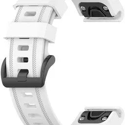 Silicone Strap, white, without a watch, 3/4 rear view