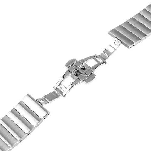 Metal Strap, silver, without a watch, 3/4 rear view