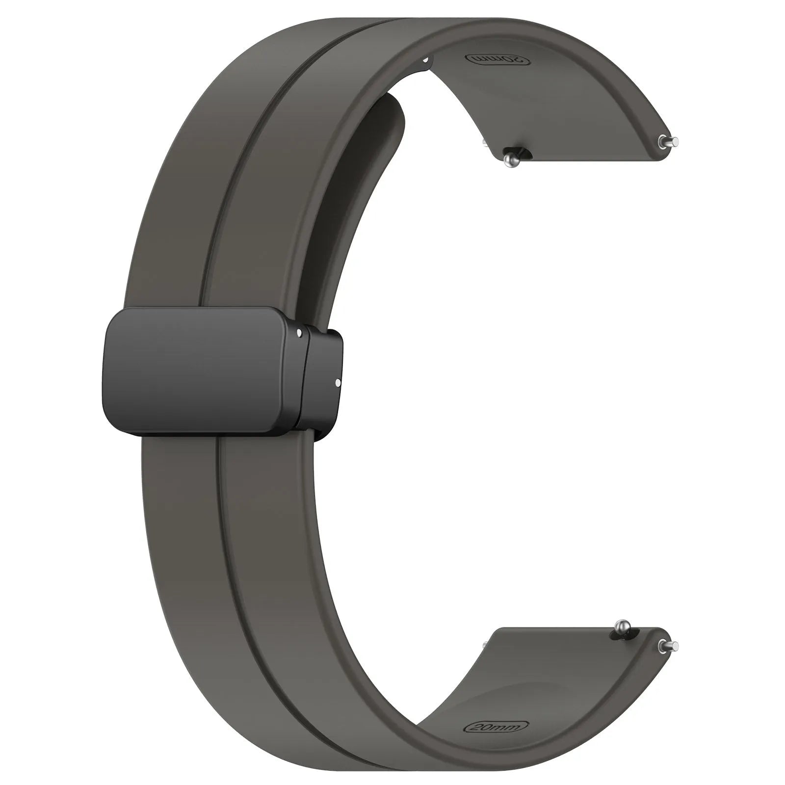 Amazfit Active D-Buckle Silicone Strap (Dark Grey)