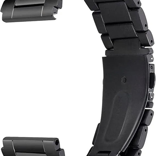 Titanium Strap, black, without a watch, 3/4 rear view