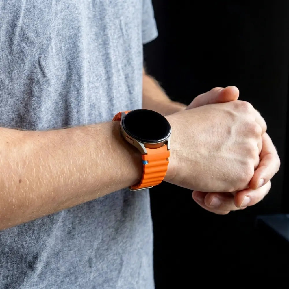 Bandz Samsung Galaxy Watch 7 - 44mm Wave Strap 'Easy Fit' (Orange)