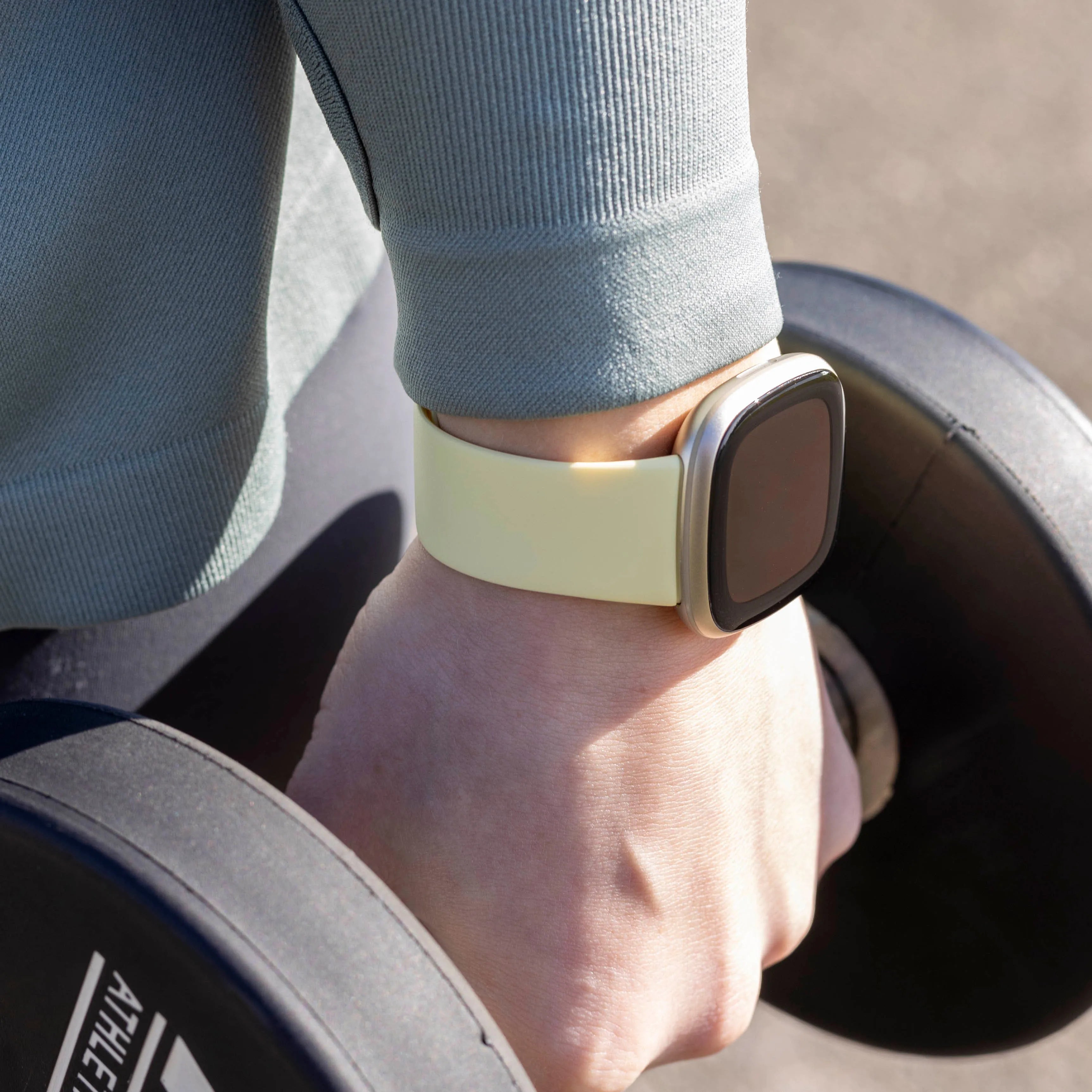 Fitbit Sense Silicone Strap Classic (Pale Yellow)