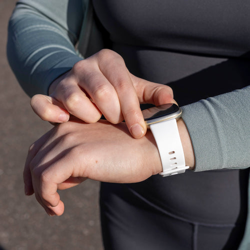 Fitbit Versa 4 Silicone Strap Classic (White)
