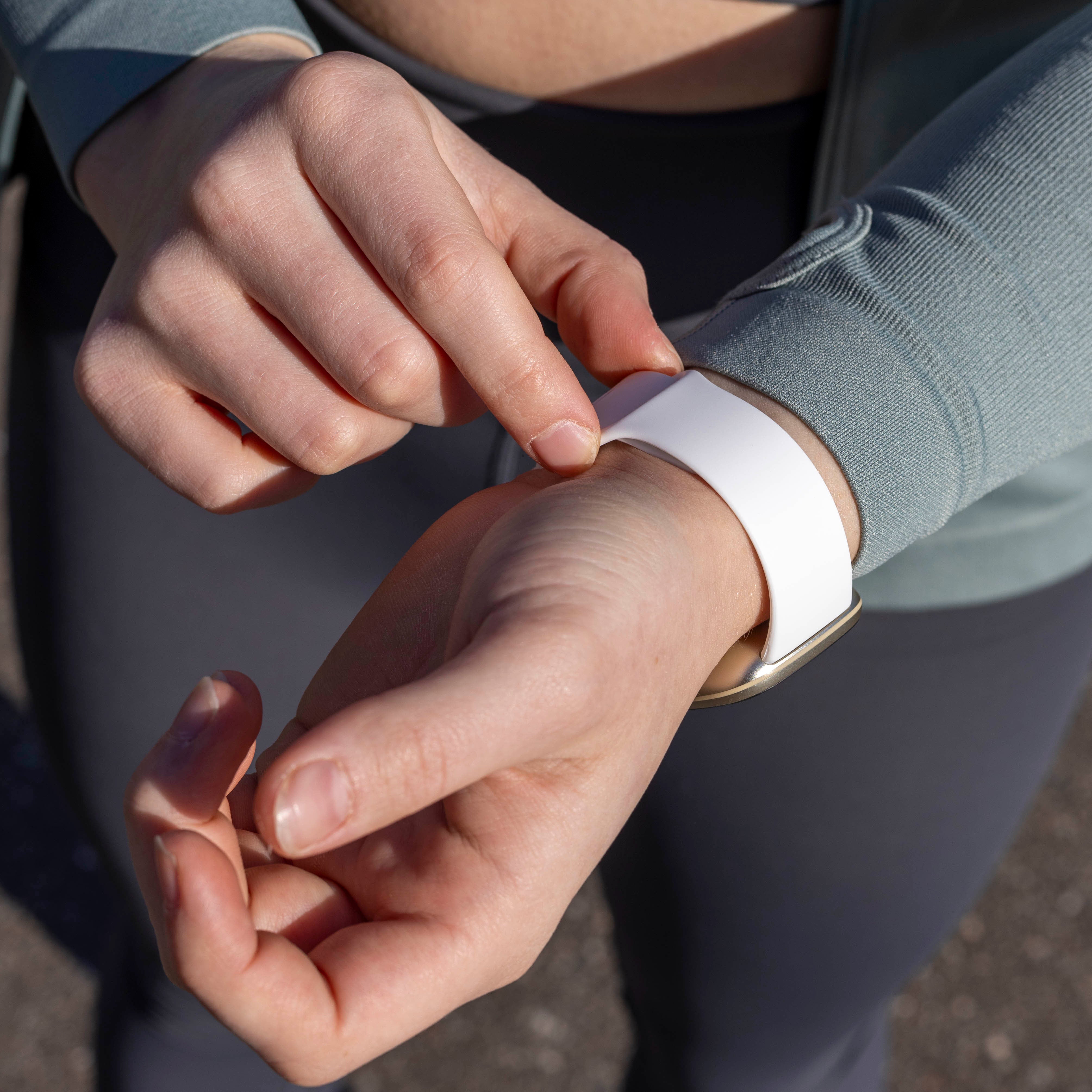Fitbit Versa 3 Silicone Strap Classic (White)