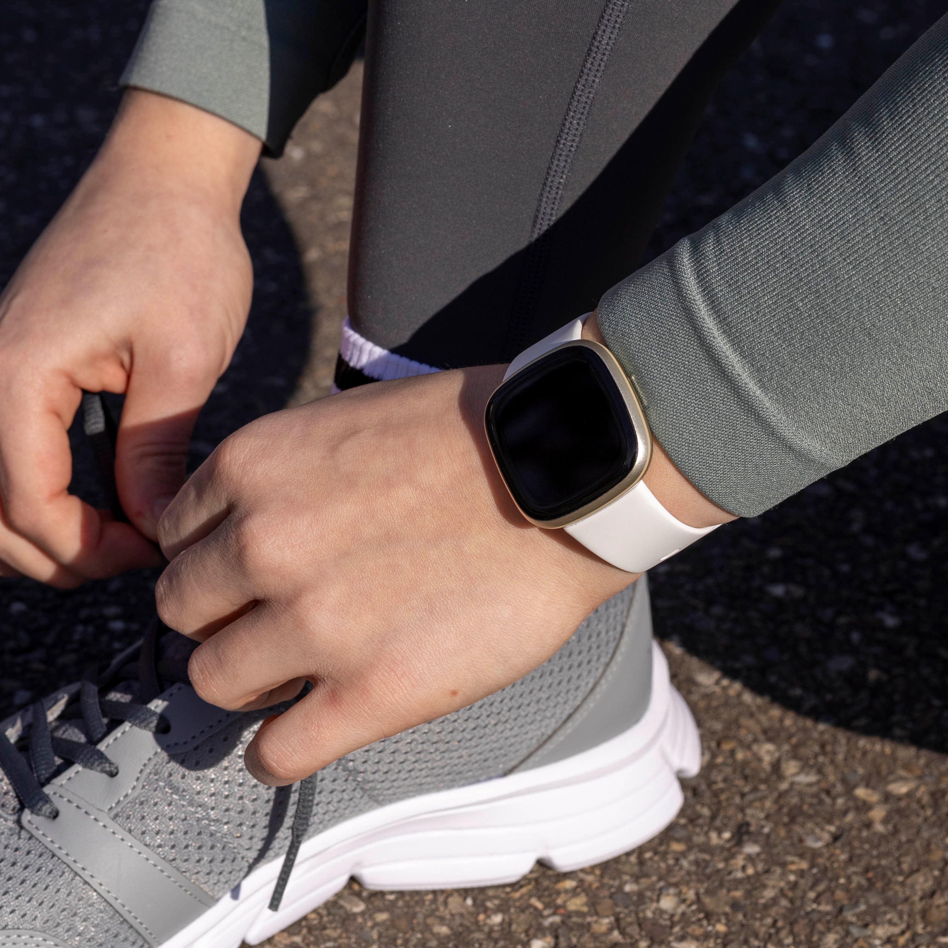 Fitbit Versa 3 Silicone Strap Classic (White)