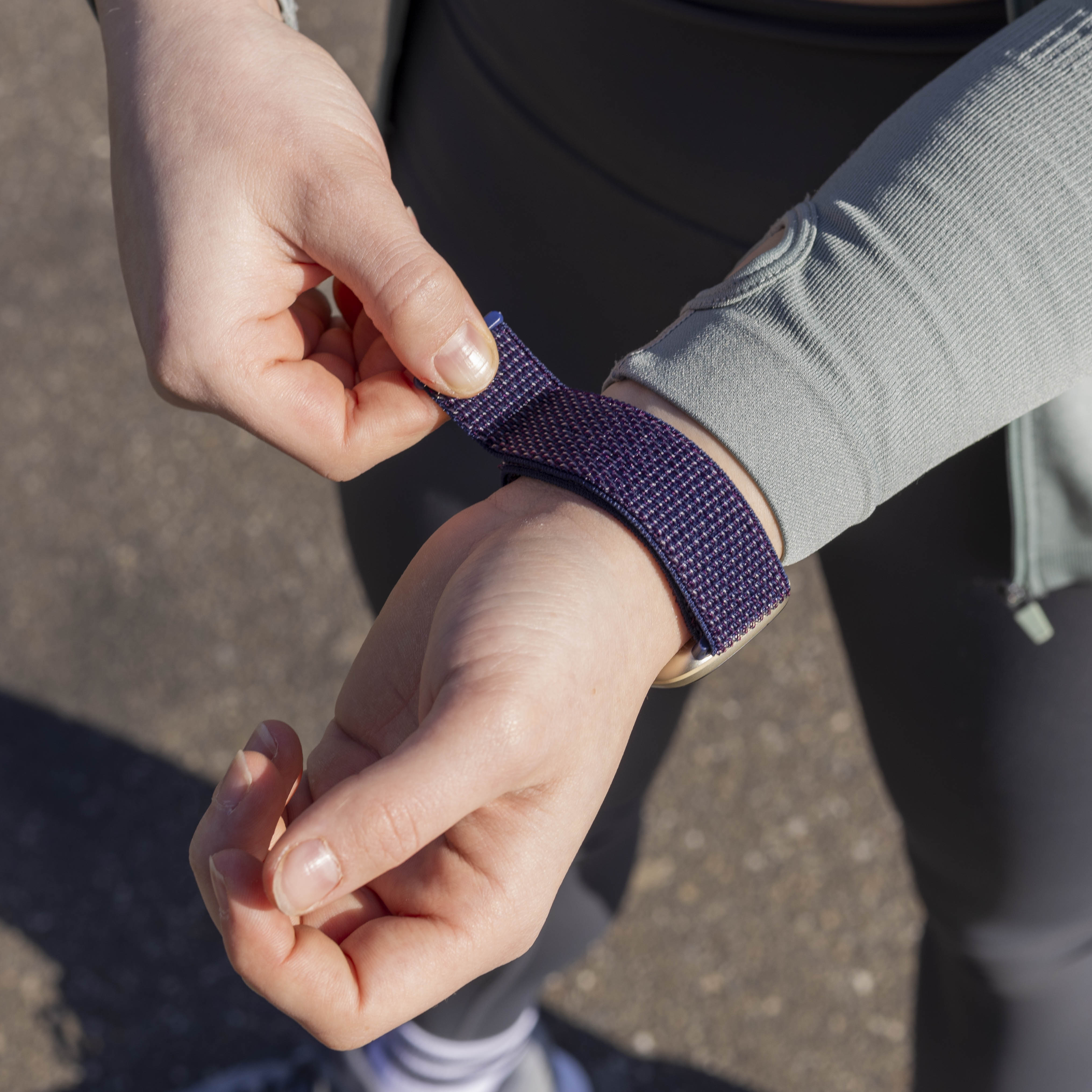 Fitbit Versa 3 Nylon Strap (Indigo Blue)