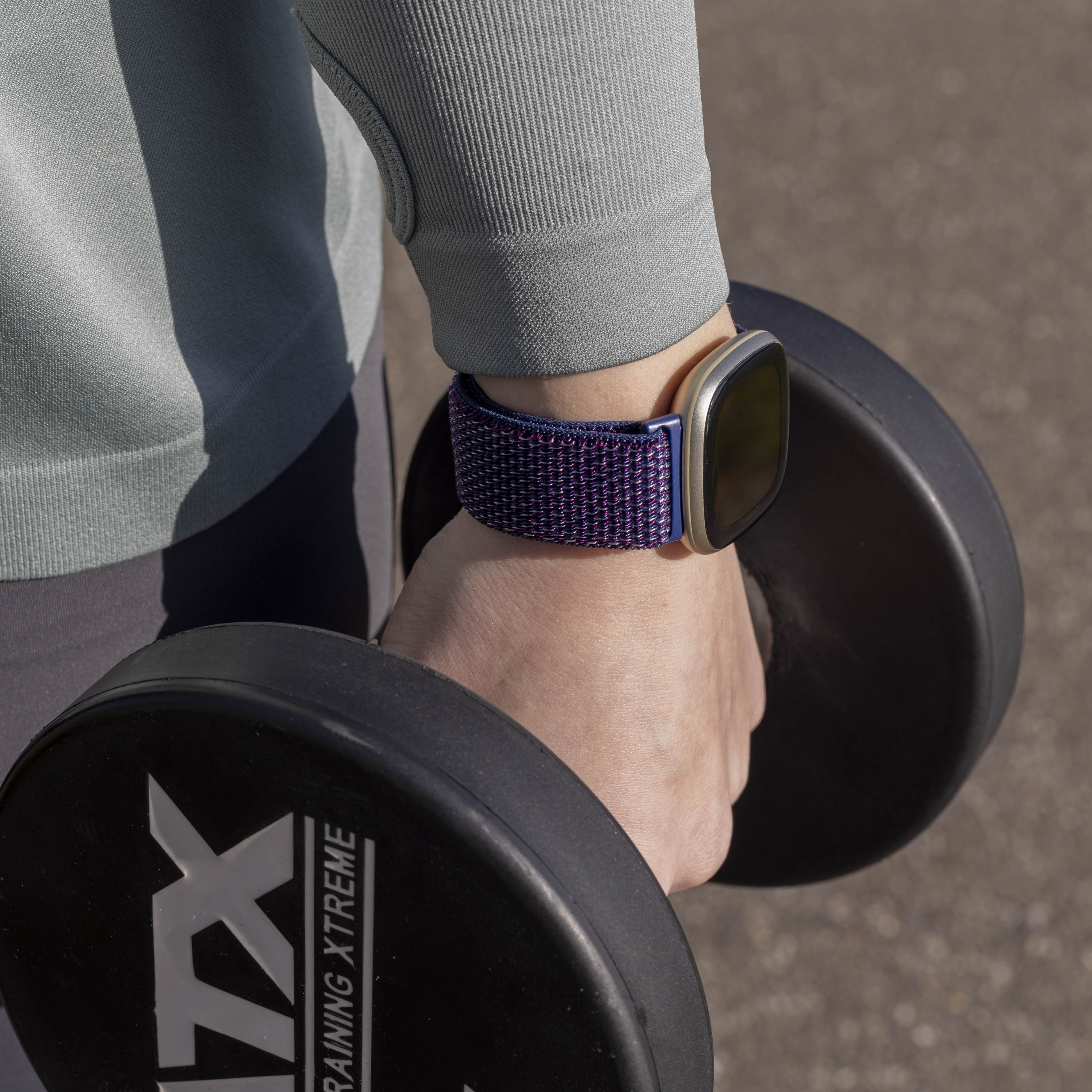 Fitbit Versa 3 Nylon Strap (Indigo Blue)