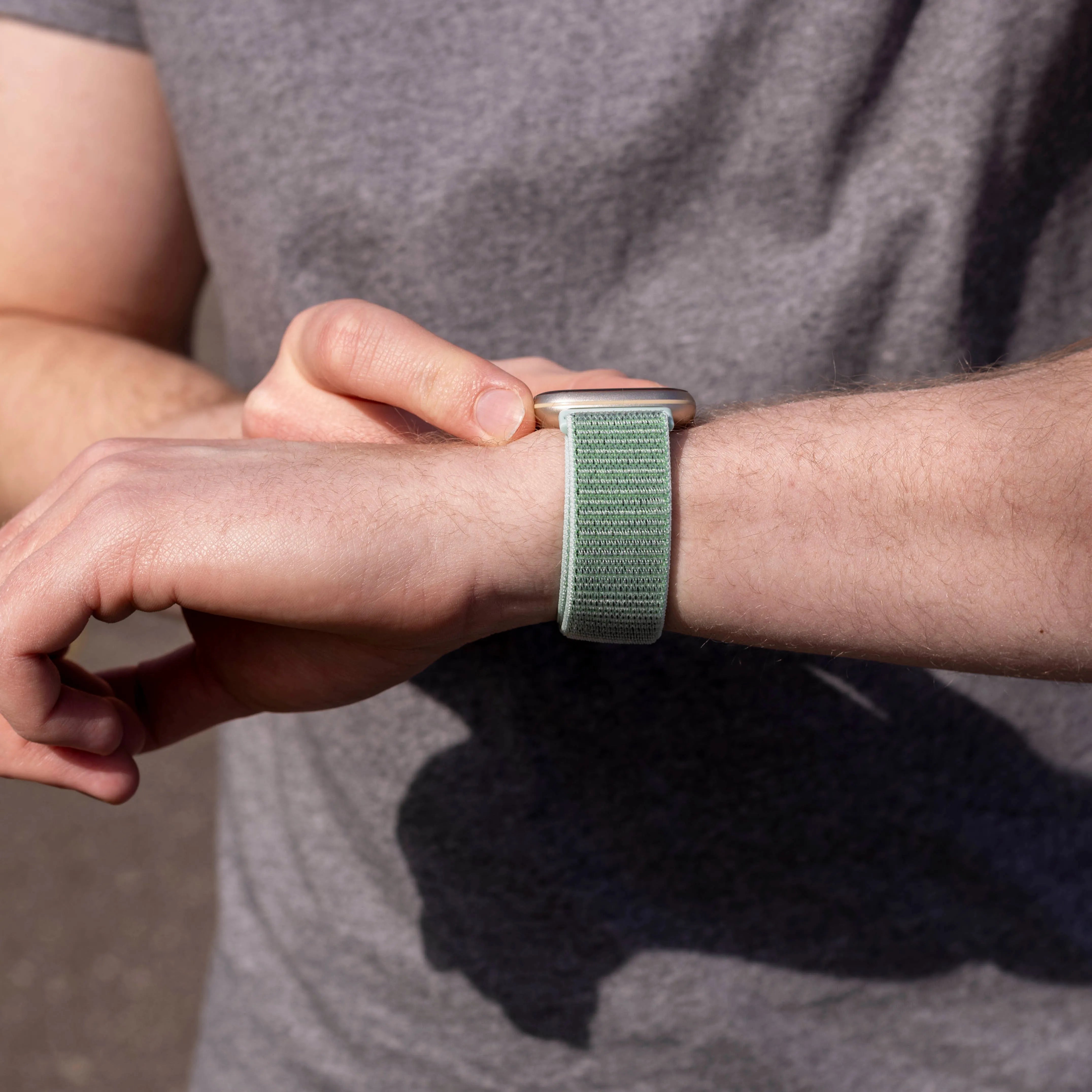 Fitbit Sense Nylon Strap (Mint Green)