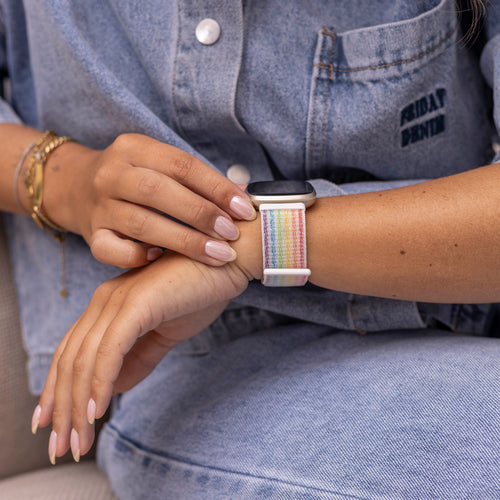 Fitbit Sense Nylon Strap (Multicoloured)