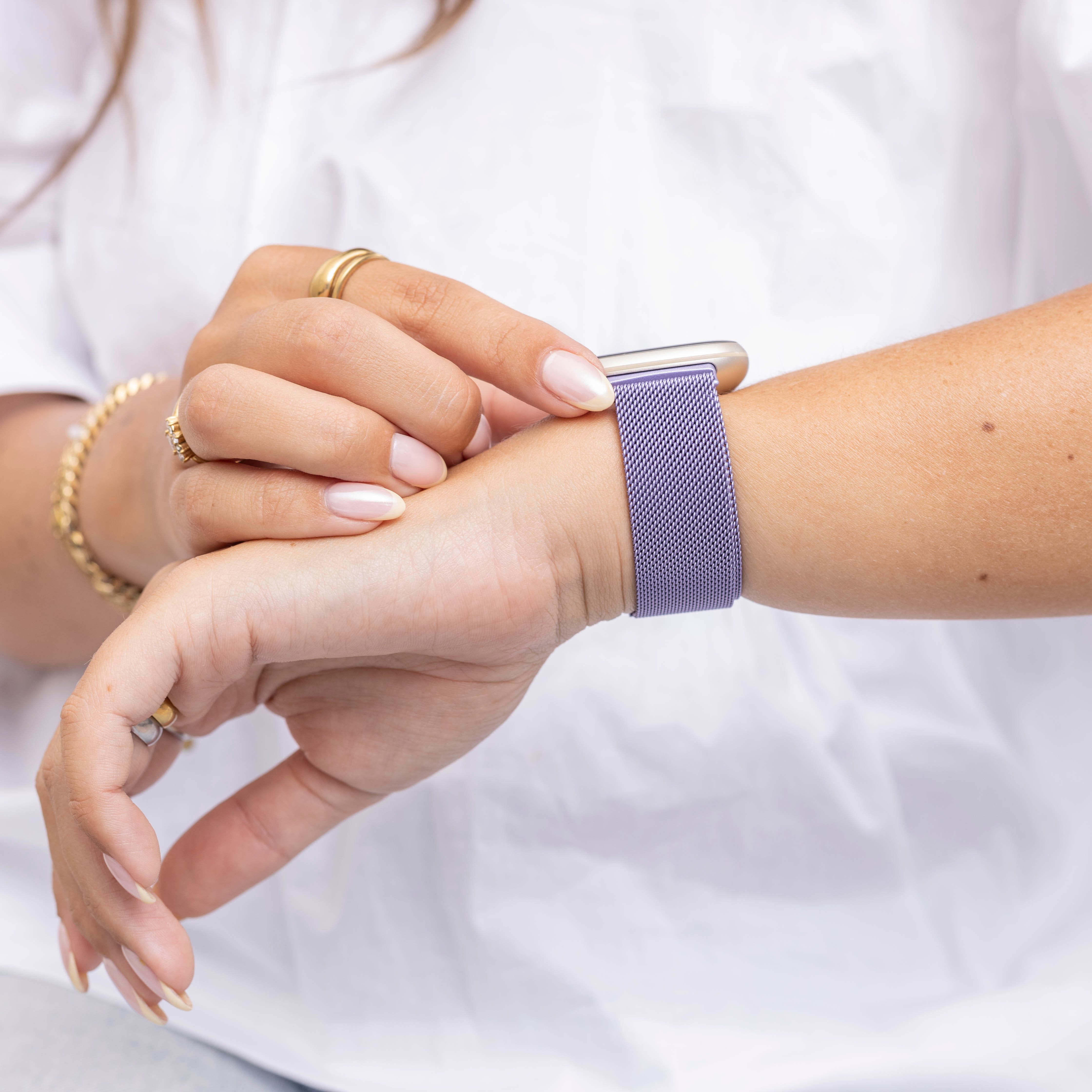 Fitbit Sense Milanese Strap (Light Purple)