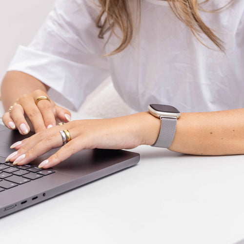 Fitbit Sense 2 Milanese Strap (Silver)