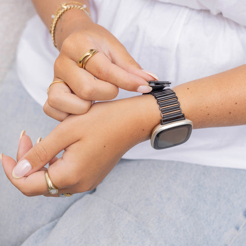 Fitbit Sense Steel Loop Strap (Black)