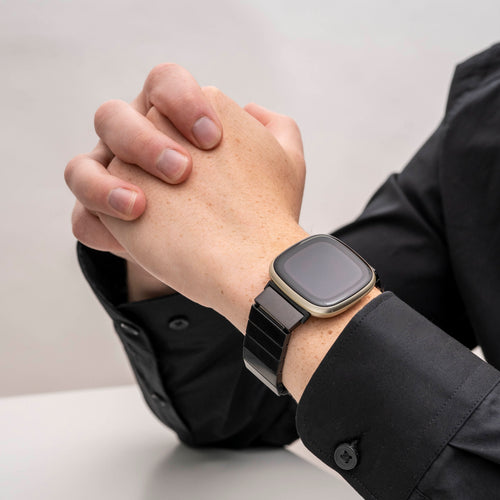 Fitbit Versa 3 Metal Strap (Black)